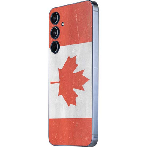 Canada Flag Distressed Galaxy A55 5G Skin